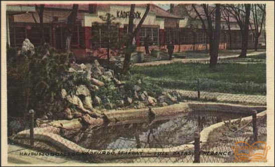 Kádfürdők bejárata