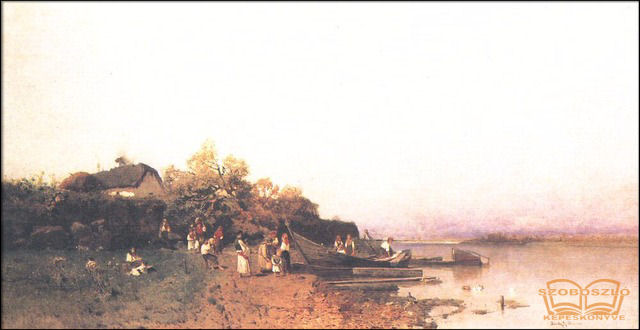 Halászkomp a Tisza partján (Tisza-parti ko