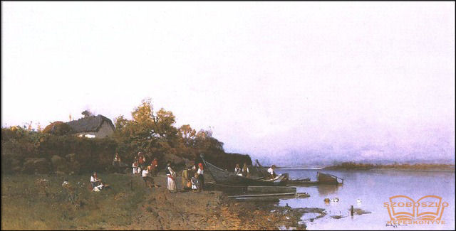 Halászok kompja a Tiszán